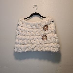 Braided wool stole from Anthropologie